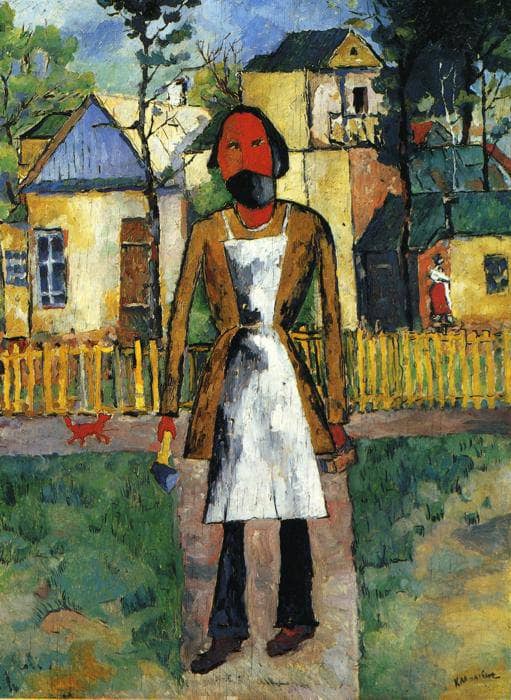 Carpenter by Kazimir Malevich — Oil Painting Reproduction
