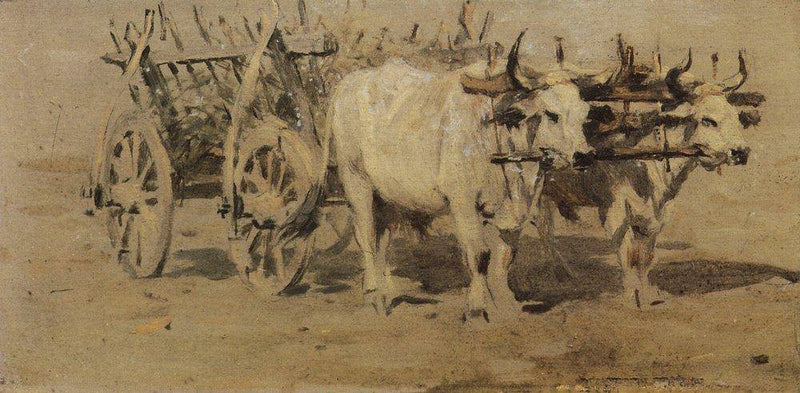 Cart for the Wounded by Vasily Vereshchagin, Oil Painting Reproduction