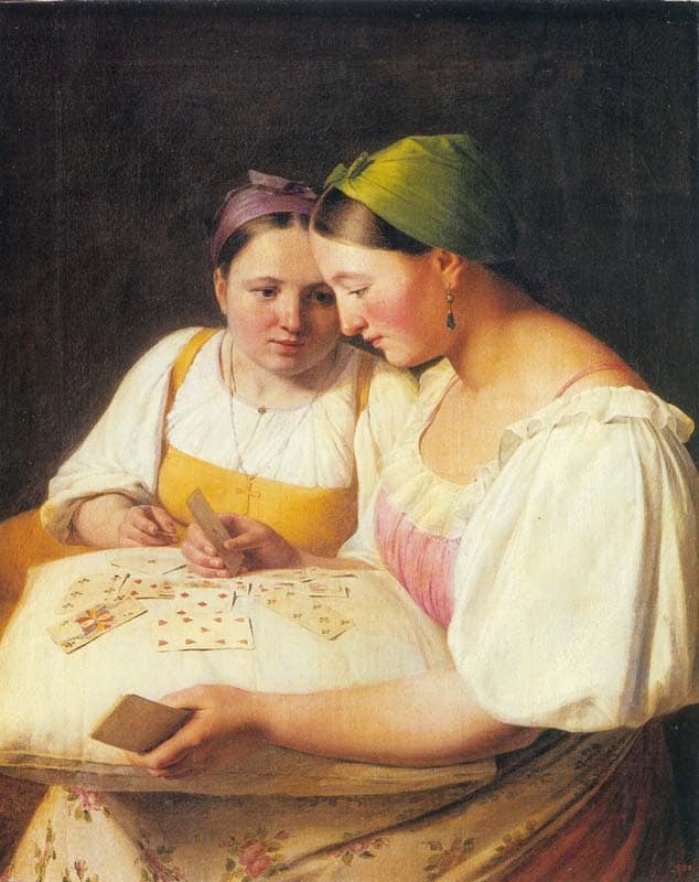 Cartomancy by Alexey Venetsianov — Oil Painting Reproduction