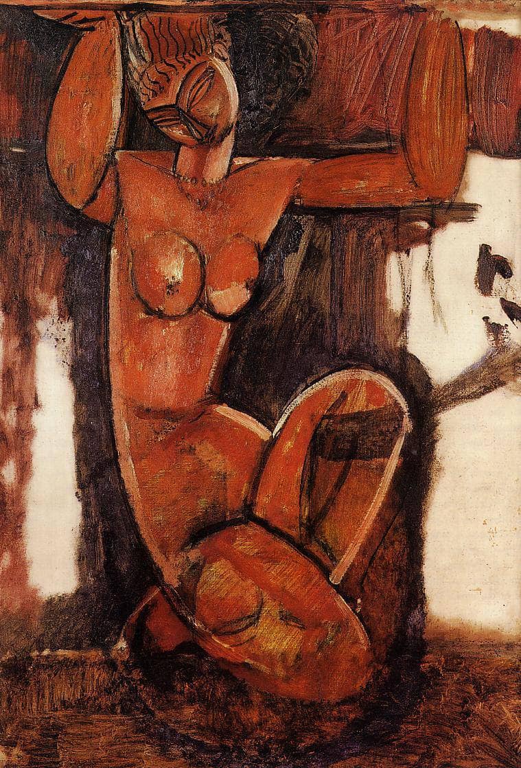 Caryatid by Amedeo Modigliani — Oil Painting Reproduction