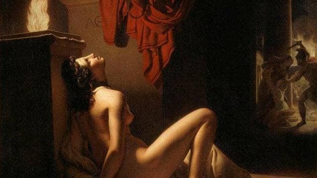 Cassandra Begging Minerva for Vengeance on Ajax by Jérôme-Martin Langlois — Oil Painting Reproduction