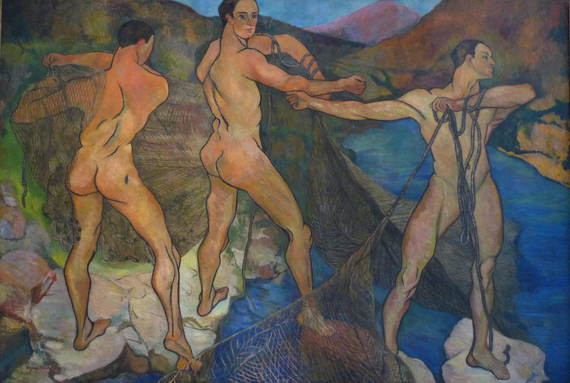 Casting the Net by Suzanne Valadon — Oil Painting Reproduction