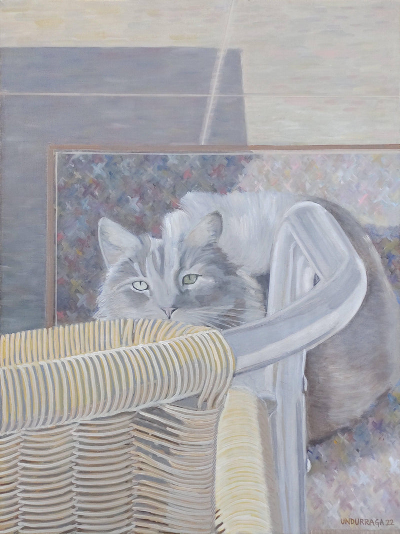 Cat by Gregorio Undurraga — Oil Painting Reproduction