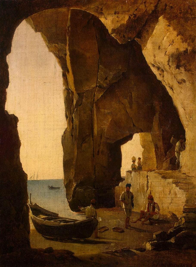 Cave in Sorrento by Sylvester Shchedrin — Oil Painting Reproduction
