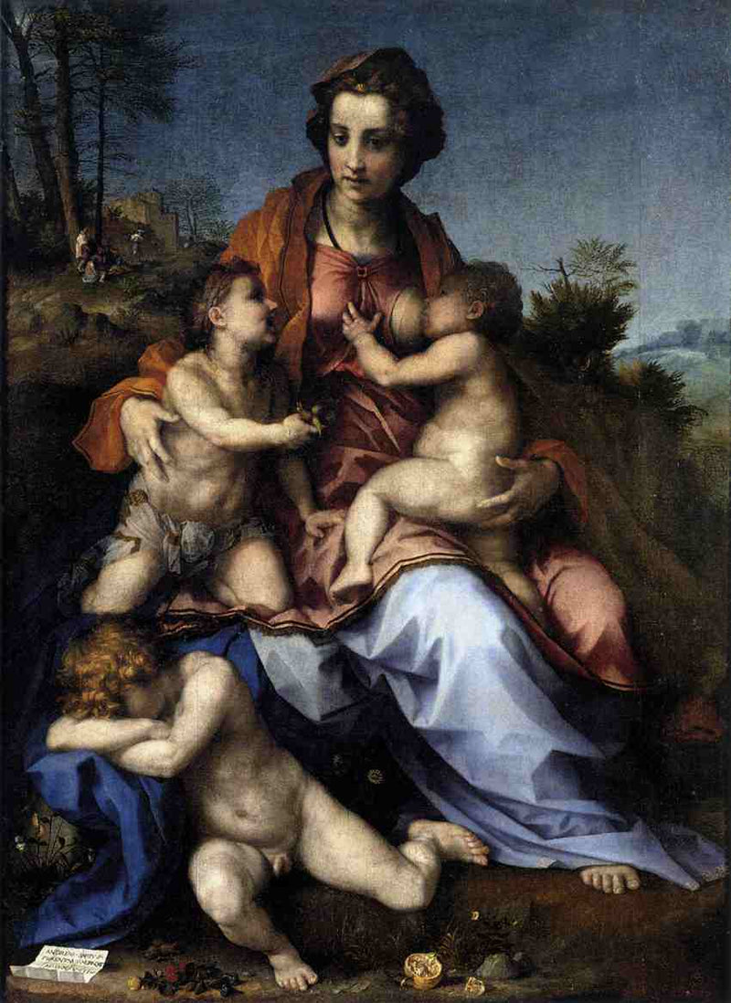 Charity by Andrea del Sarto — Oil Painting Reproduction