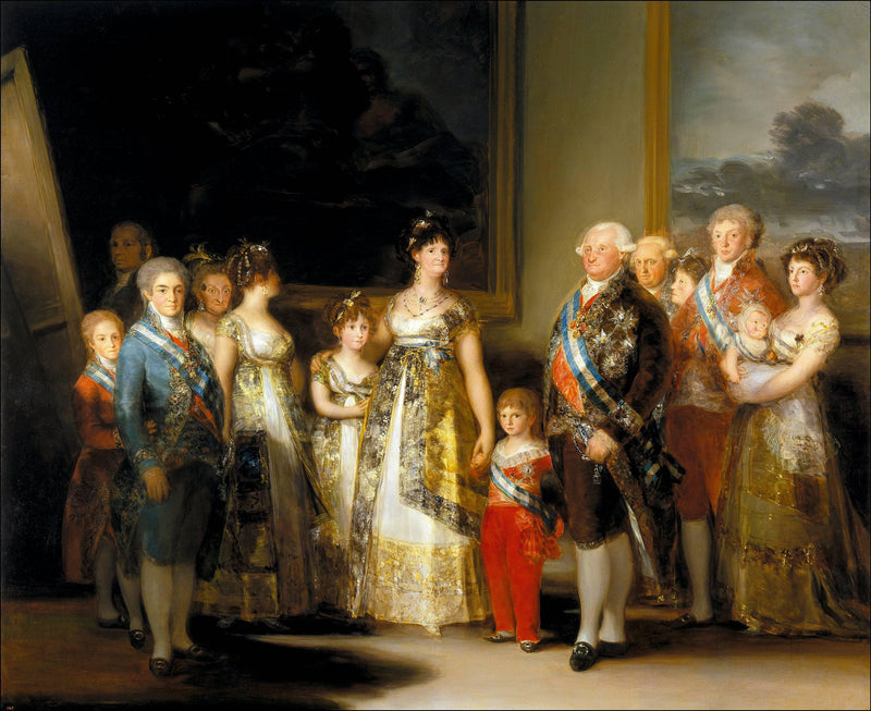 Charles IV of Spain and his family by Francisco Goya — Oil Painting Reproduction