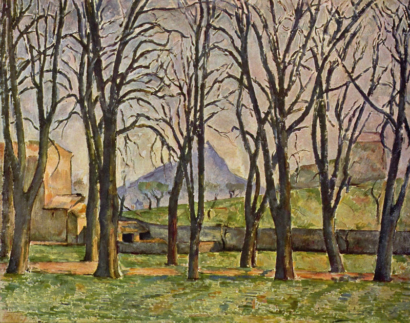 Chestnut Trees at the Jas de Bouffan by Paul Cezanne — Oil Painting Reproduction