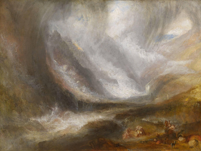 Val d'Aosta: Snowstorm, Avalanche and Thunderstorm by J.M.W. Turner — Oil Painting Reproduction