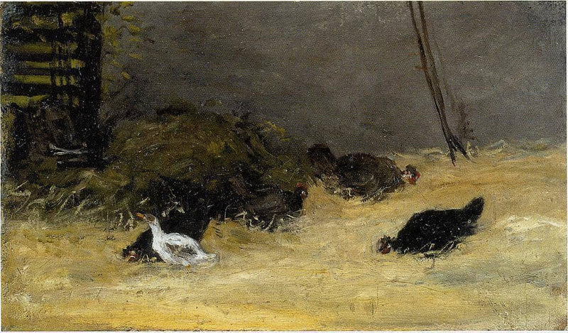 Chicken Coop by Paul Gauguin — Oil Painting Reproduction