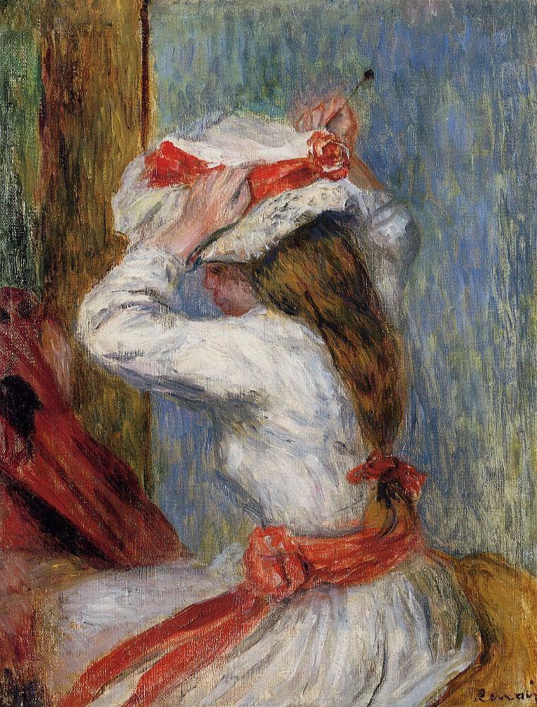 Child`s Head by Pierre-Auguste Renoir — Oil Painting Reproduction