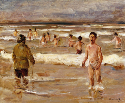 Children Bathing in the Sea in dining room