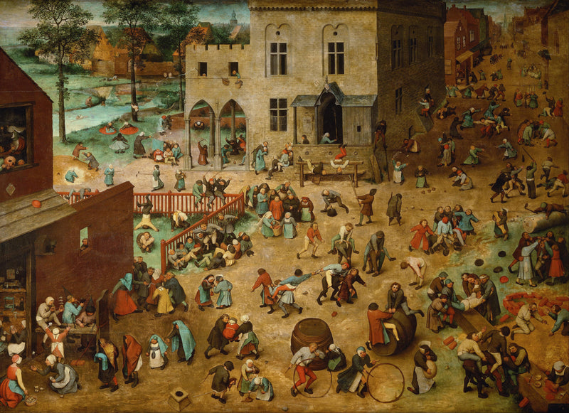 Children's Games by Pieter Bruegel the Elder — Oil Painting Reproduction