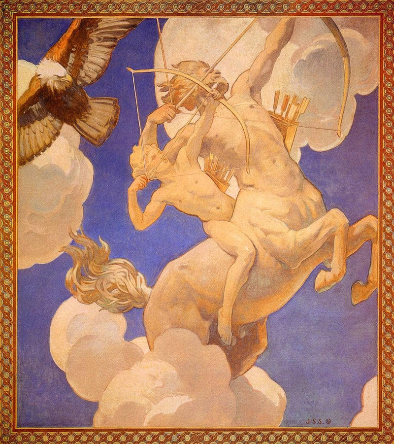 Chiron and Achilles by John Singer Sargent — Oil Painting Reproduction