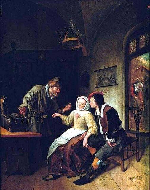 Choice between Richness and Youth by Jan Steen — Oil Painting Reproduction