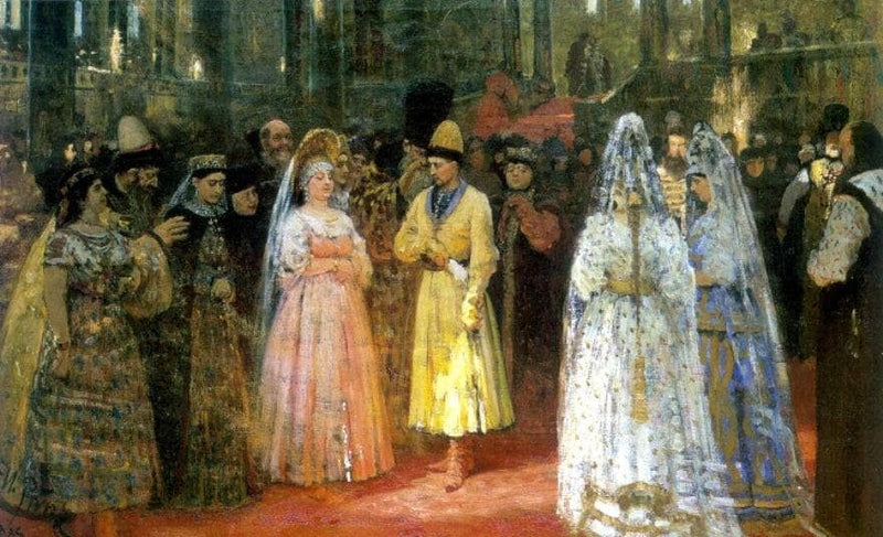 Choosing a Bride for a Grand Duke by Ilya Repin — Oil Painting Reproduction