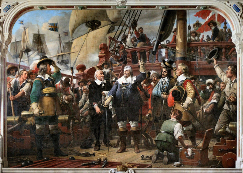 Christian IV on the ship "Trefoldigheden" (Trinity) by Wilhelm Marstrand — Oil Painting Reproduction