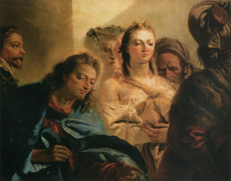 Christ and the Adulteress by Giovanni Domenico Tiepolo — Oil Painting Reproduction