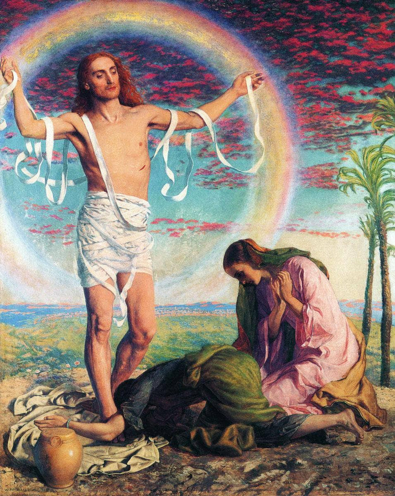 Christ and the two Marys by William Holman Hunt — Oil Painting Reproduction