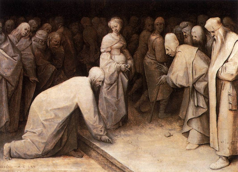 Christ and the Woman taken in Adultery by Pieter Bruegel the Elder — Oil Painting Reproduction
