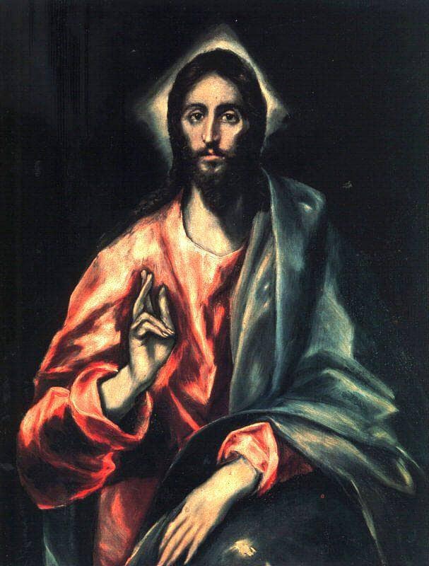 Christ as Saviour by El Greco — Oil Painting Reproduction