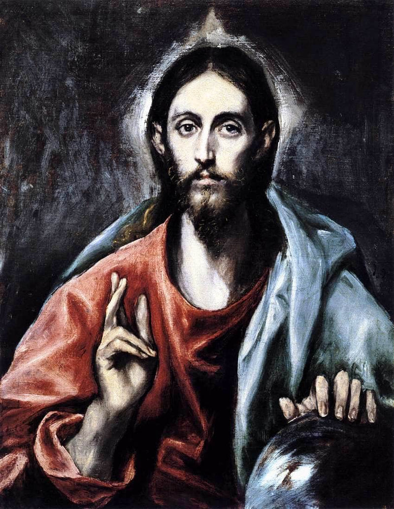 Christ blessing (The Saviour of the World) by El Greco — Oil Painting Reproduction