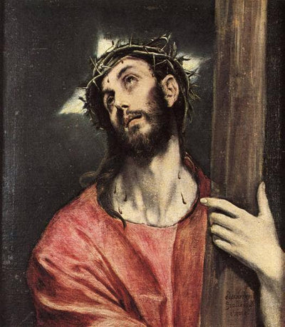 Christ carrying the cross in kitchen
