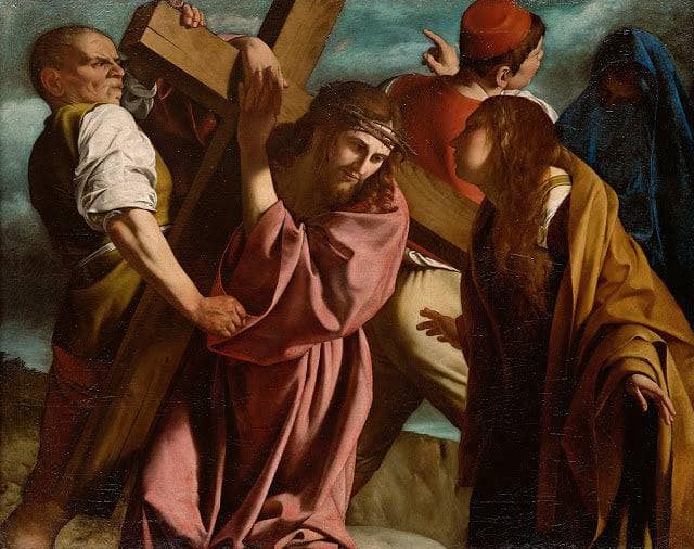 Christ carrying the Cross by Orazio Gentileschi — Oil Painting Reproduction