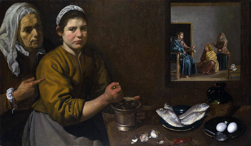 Christ in the House of Mary and Martha by Diego Velazquez — Oil Painting Reproduction