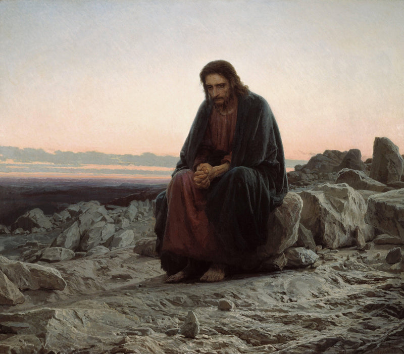 Christ in the Wilderness by Ivan Kramskoy — Oil Painting Reproduction
