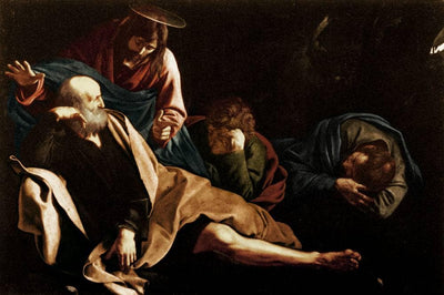 Christ on the Mount of Olives in modern living room