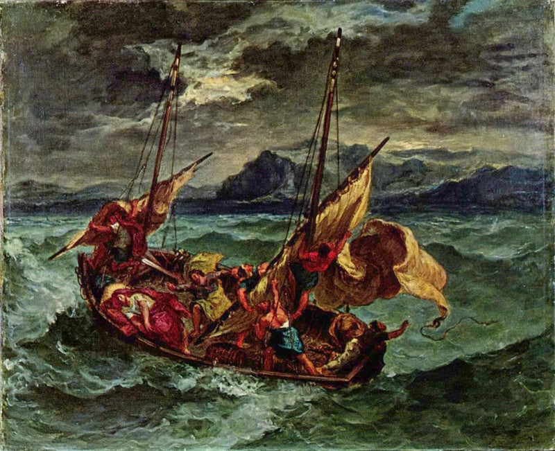Christ on the Sea of Galilee by Eugene Delacroix — Oil Painting Reproduction