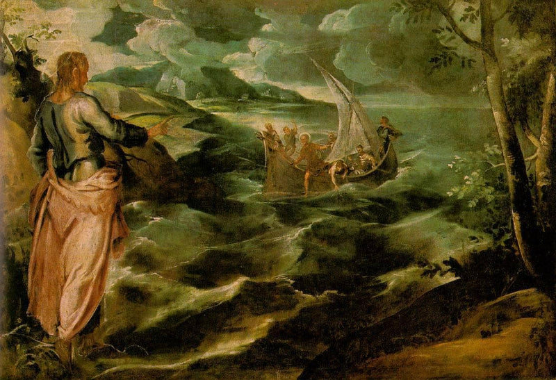 Christ on the Sea of Galilee by Tintoretto — Oil Painting Reproduction