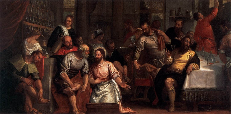 Christ Washing the Feet of the Disciples by Paolo Veronese, Oil Painting Reproduction