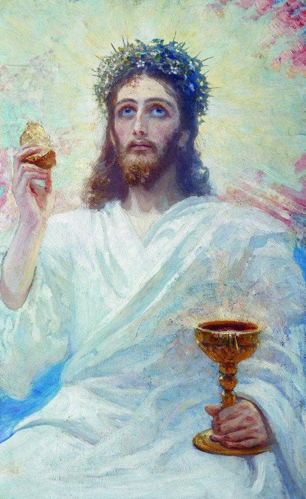 Christ with a bowl by Ilya Repin — Oil Painting Reproduction