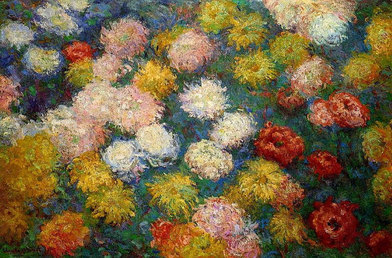 Chrysanthemums by Claude Monet — Oil Painting Reproduction
