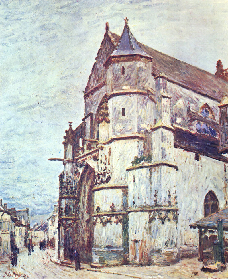 Church at Moret after the Rain by Alfred Sisley — Oil Painting Reproduction