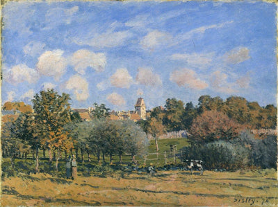 Church at Noisy Le Roi in Autumn in study