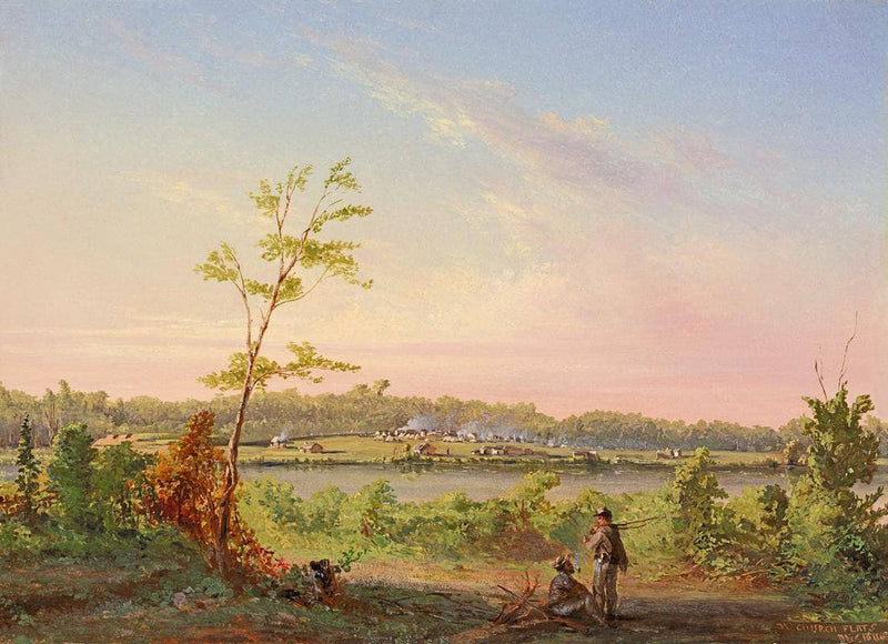Church Flat Camp, Dec. 10, 1864 by Conrad Wise Chapman — Oil Painting Reproduction