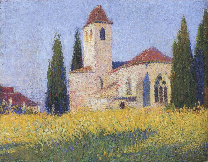 Church in Labastide by Henri Martin — Oil Painting Reproduction