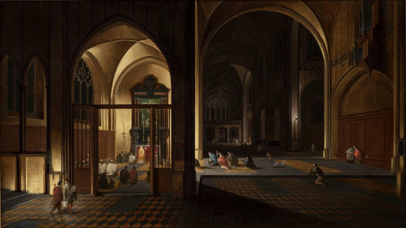 Church Interior by Pieter Neefs I — Oil Painting Reproduction