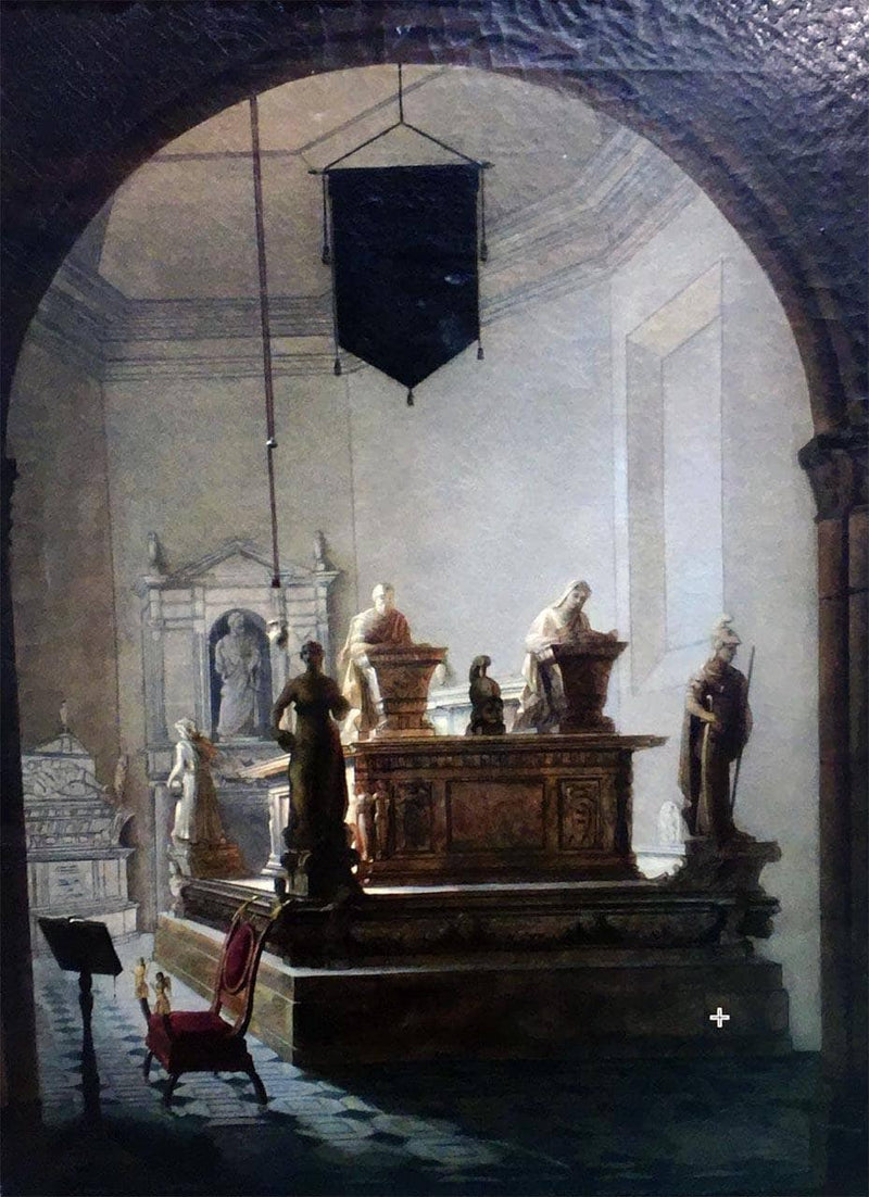 Church interior by Vincenzo Abbati — Oil Painting Reproduction