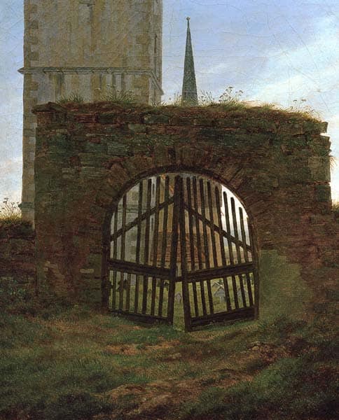 Churchyard Gate by Caspar David Friedrich — Oil Painting Reproduction