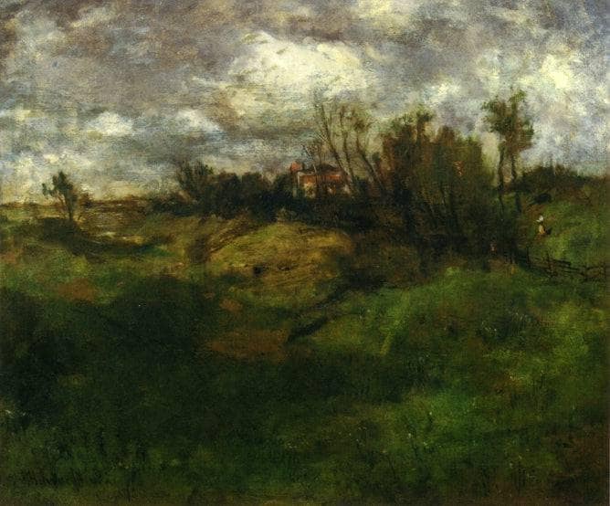 Cincinnati Landscape by John Henry Twachtman — Oil Painting Reproduction