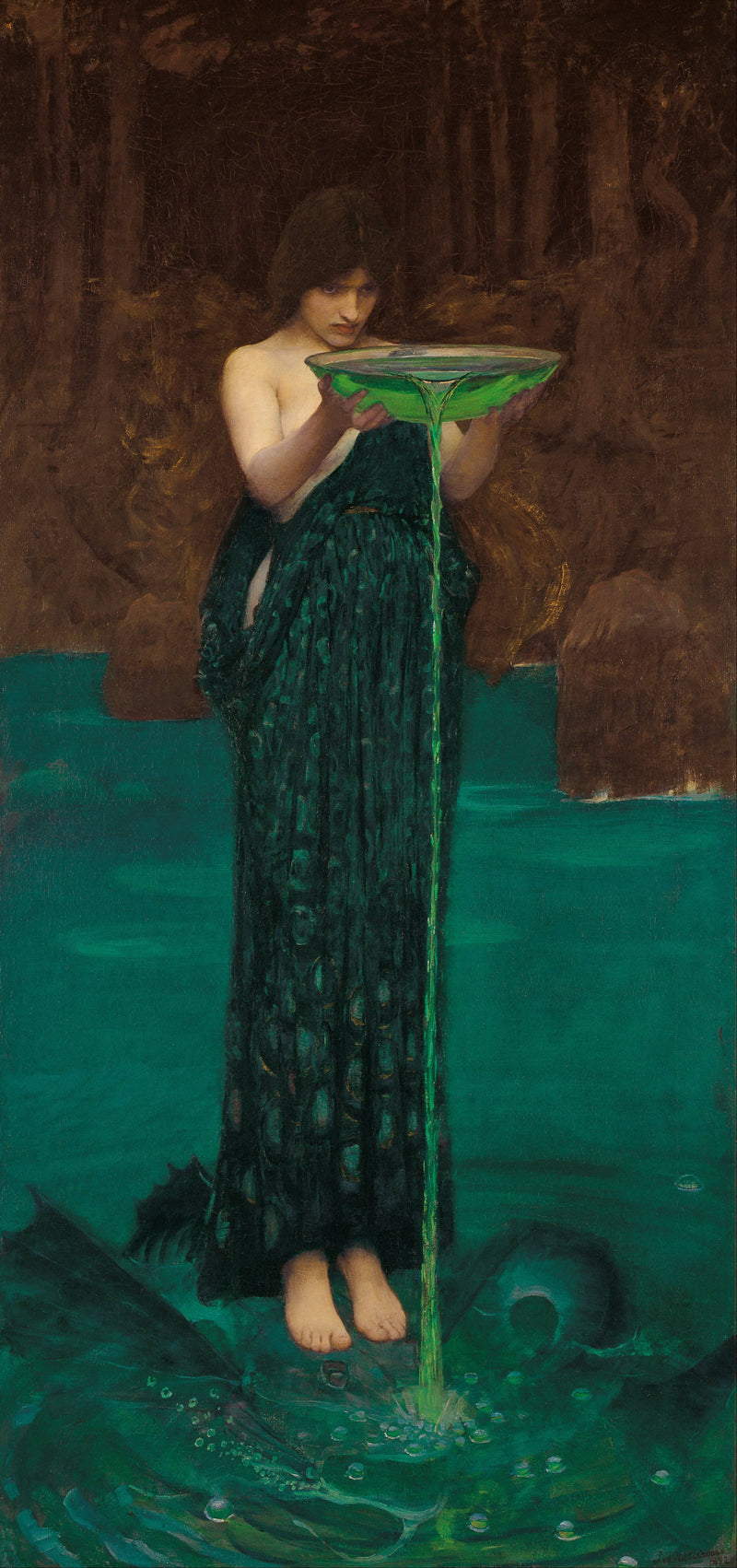 Circe Invidiosa by John William Waterhouse, Oil Painting Reproduction