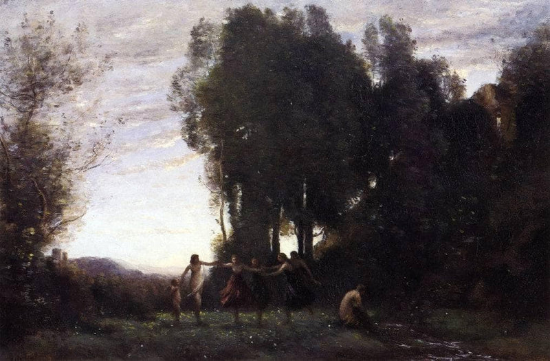 Circle of Nymphs, Morning by Camille Corot — Oil Painting Reproduction