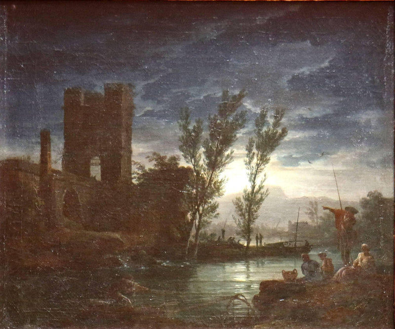Clair De Lune. by Claude-Joseph Vernet — Oil Painting Reproduction