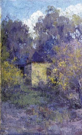 Landscape with Cottage by Clara Southern — Oil Painting Reproduction