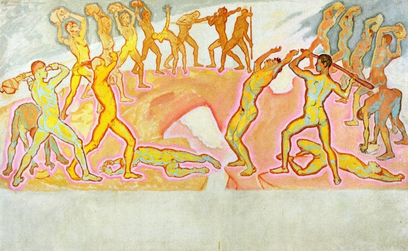 Clash of the Titans by Koloman Moser — Oil Painting Reproduction