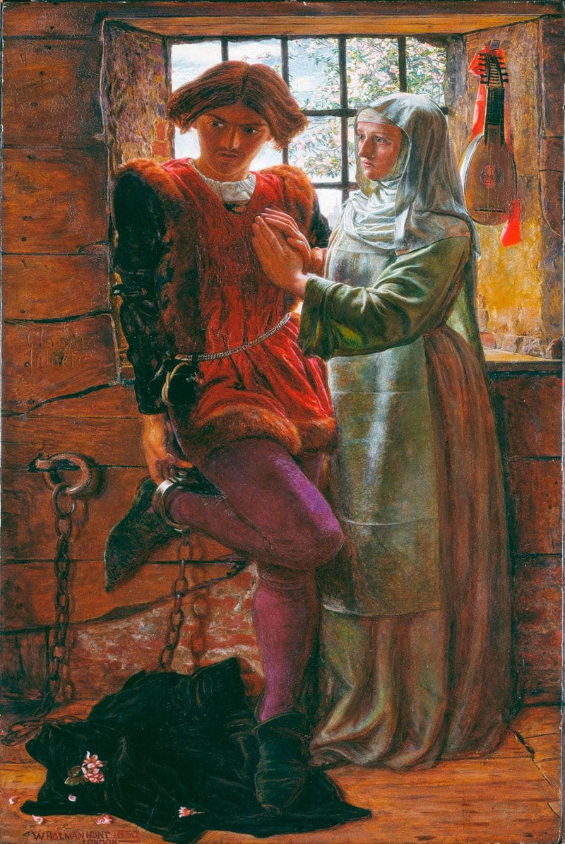 Claudio and Isabella by William Holman Hunt — Oil Painting Reproduction