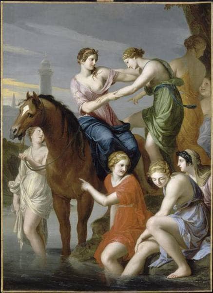 Clelia Crossing the Tiber by Jacques Stella — Oil Painting Reproduction
